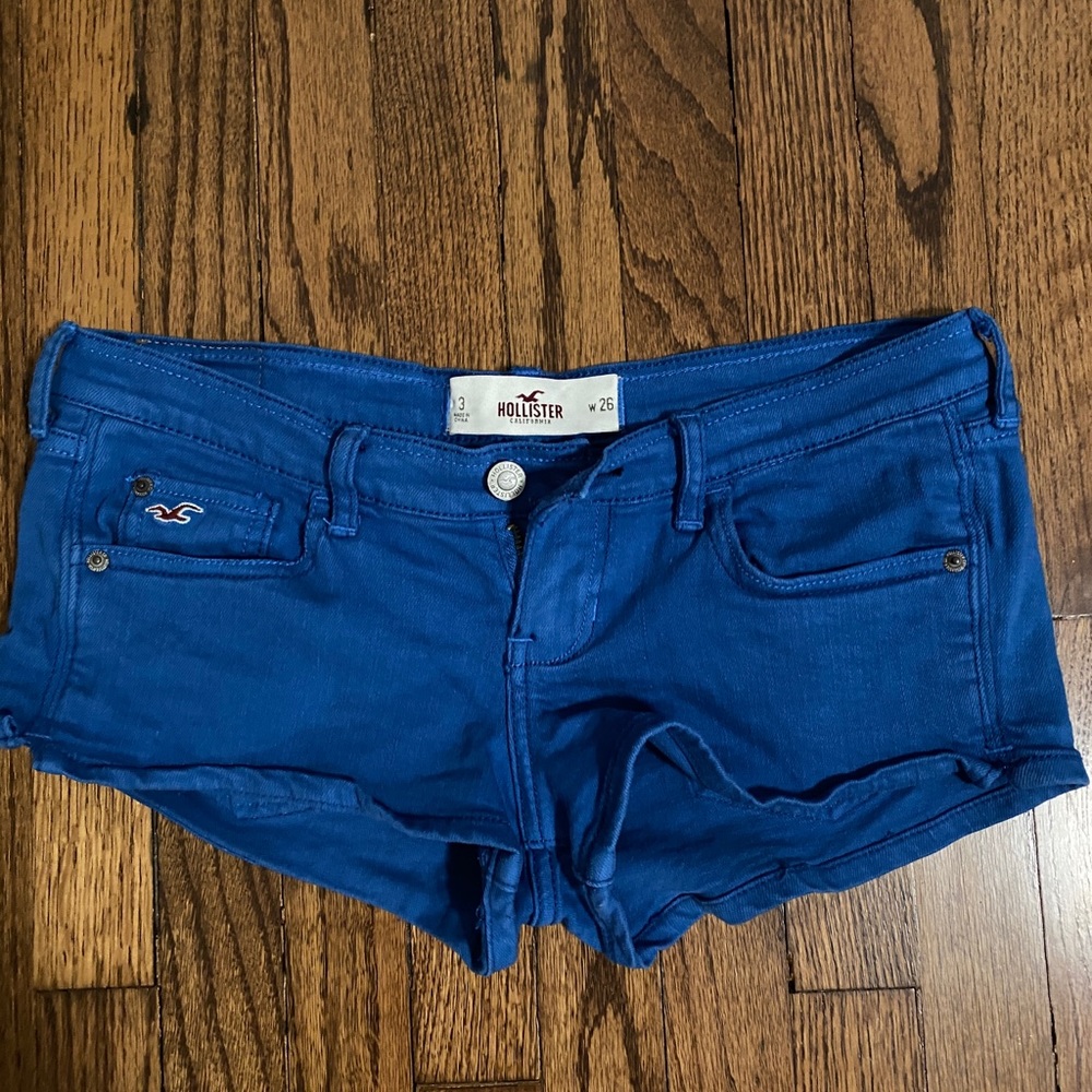 Hollister Jean Shorts in Blue